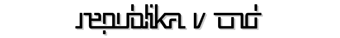 Republika V Cnd font